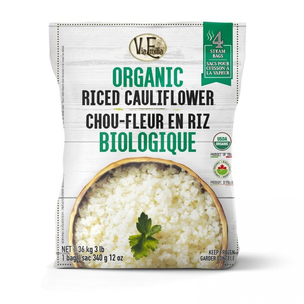 Organic Riced Cauliflower Via Emilia Protein911