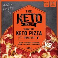 Keto Pizza Signature 12'' Bacon - Pepperoni - Champignons