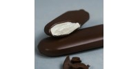 Barre glacée à la vanille enrobée de chocolat noir